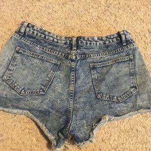 Denim shorts